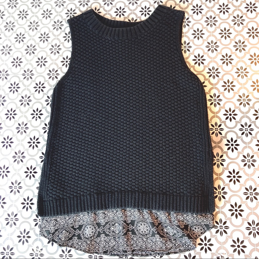 Ann Taylor Loft Petite Sleeveless Sweater Top Sz SP